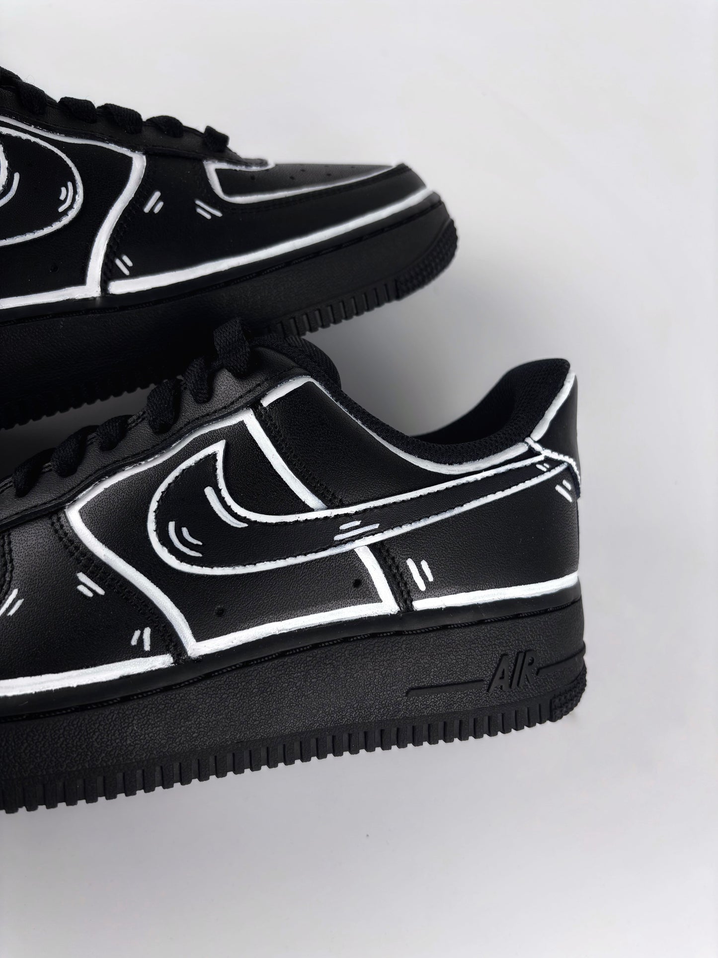 Nike Air Force 1 Black x Cartoon