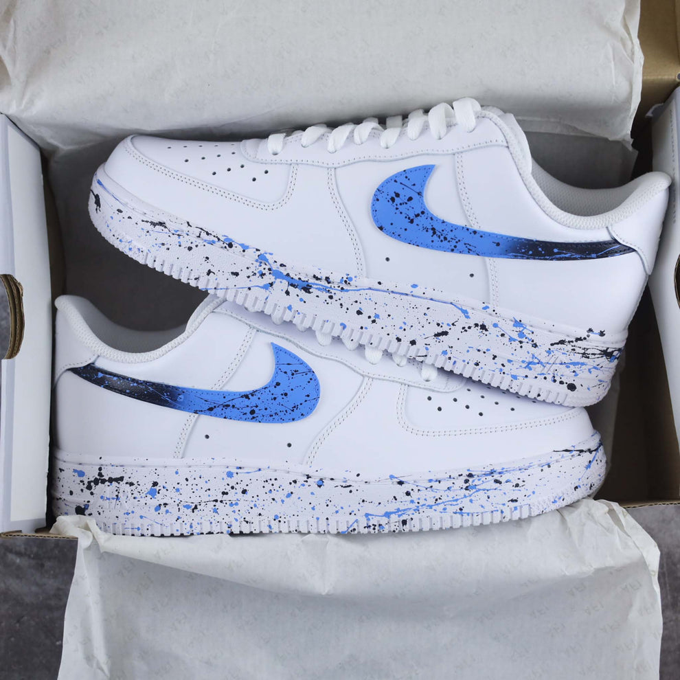 Nike Air Force 1 x Blue Gradient Splash