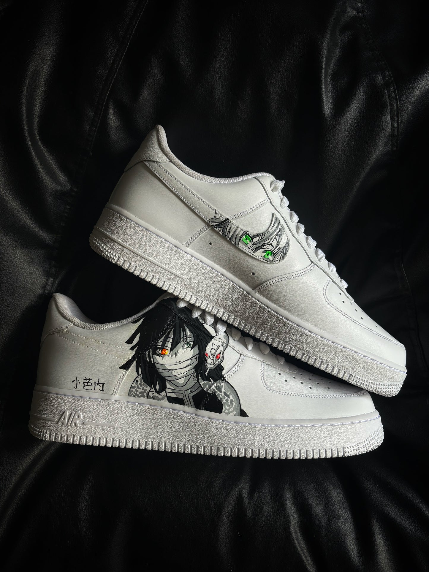 Nike Air Force 1 x Demon Slayer: Kimetsu no Yaiba (Kanroji × Iguro)