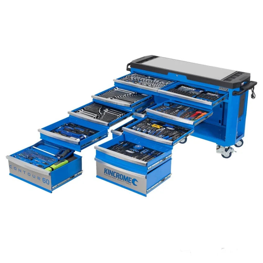 KINCROME Contour 60 TFL Werkzeugwagen-Set mit 494 Teilen und 12 Schubladen P1817