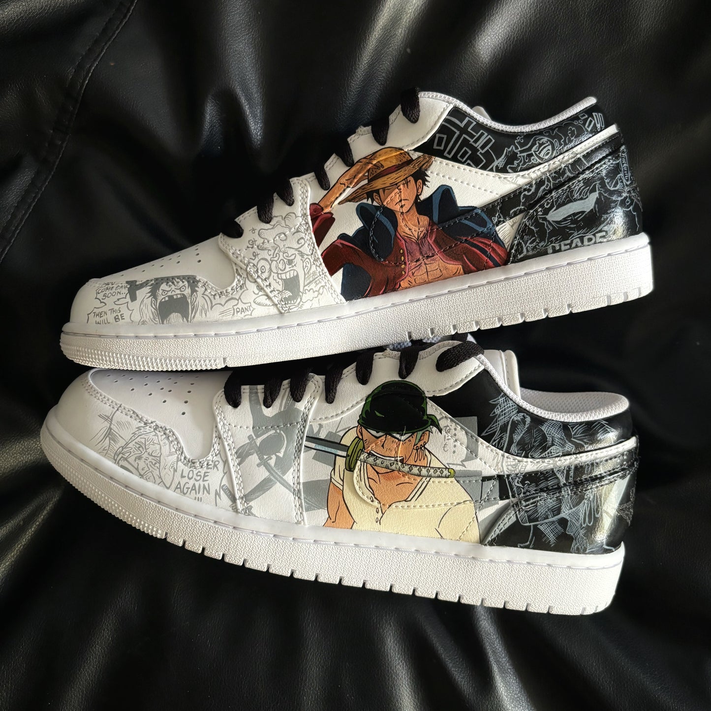 Nike Air Jordan Lows x Luffy x Zoro