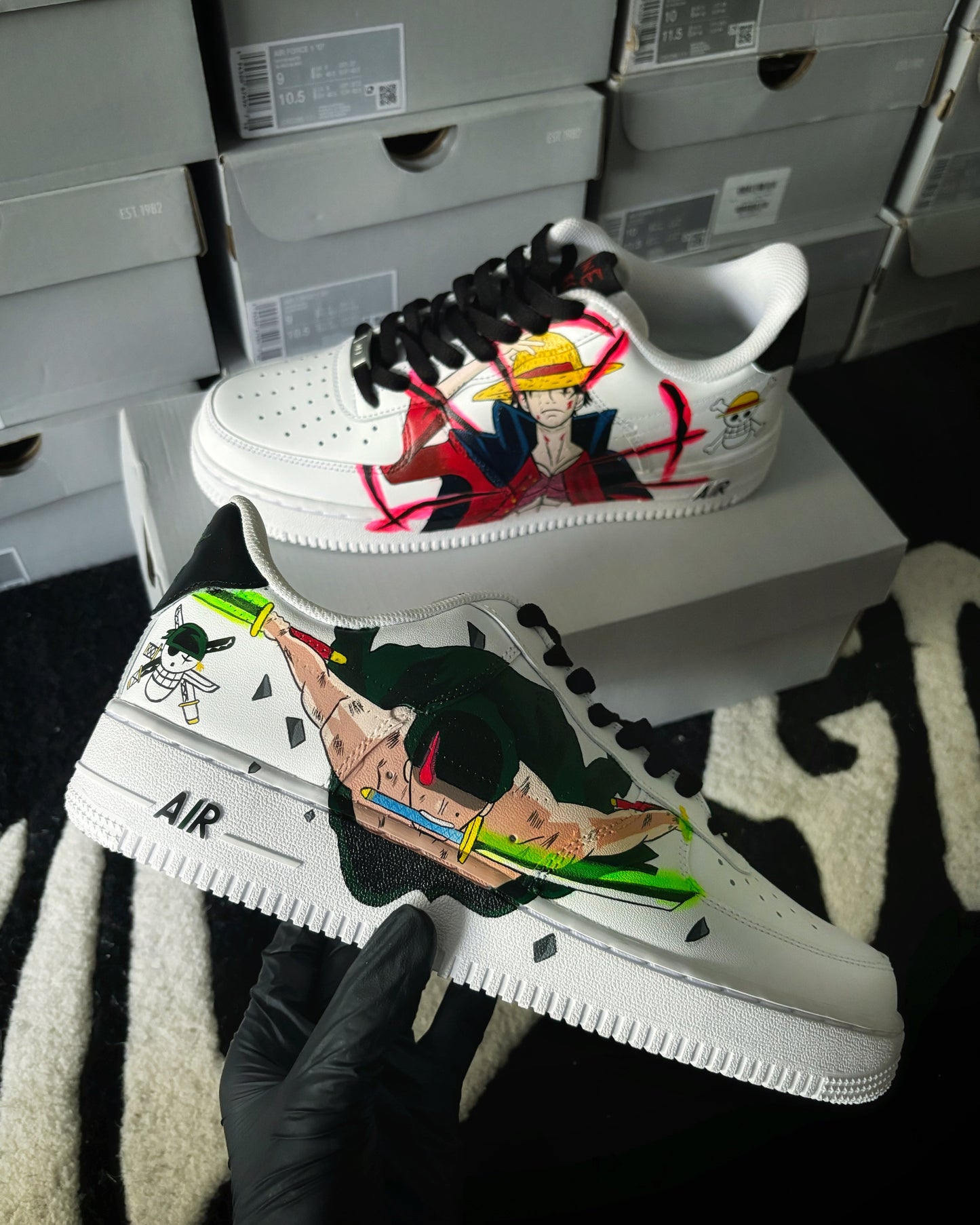 Nike Air Force 1 x Luffy x Zoro