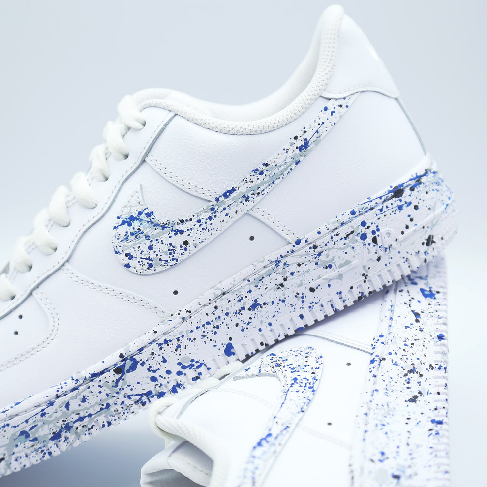 Nike Air Force 1 x Blue Splatter
