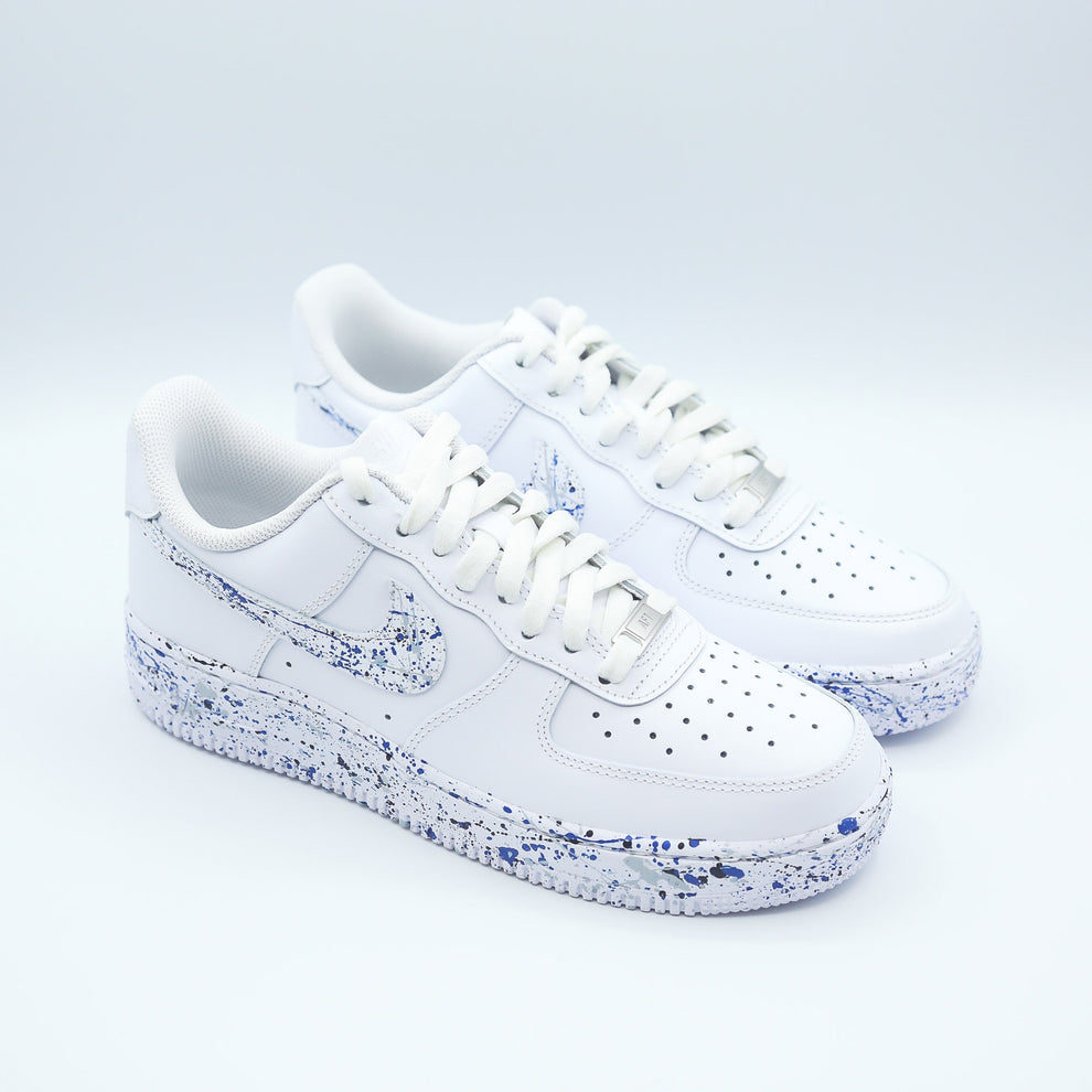 Nike Air Force 1 x Blue Splatter
