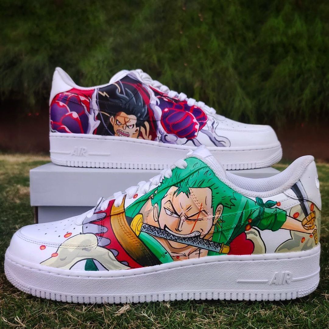 Nike Air Force 1 x Luffy x Zoro One piece