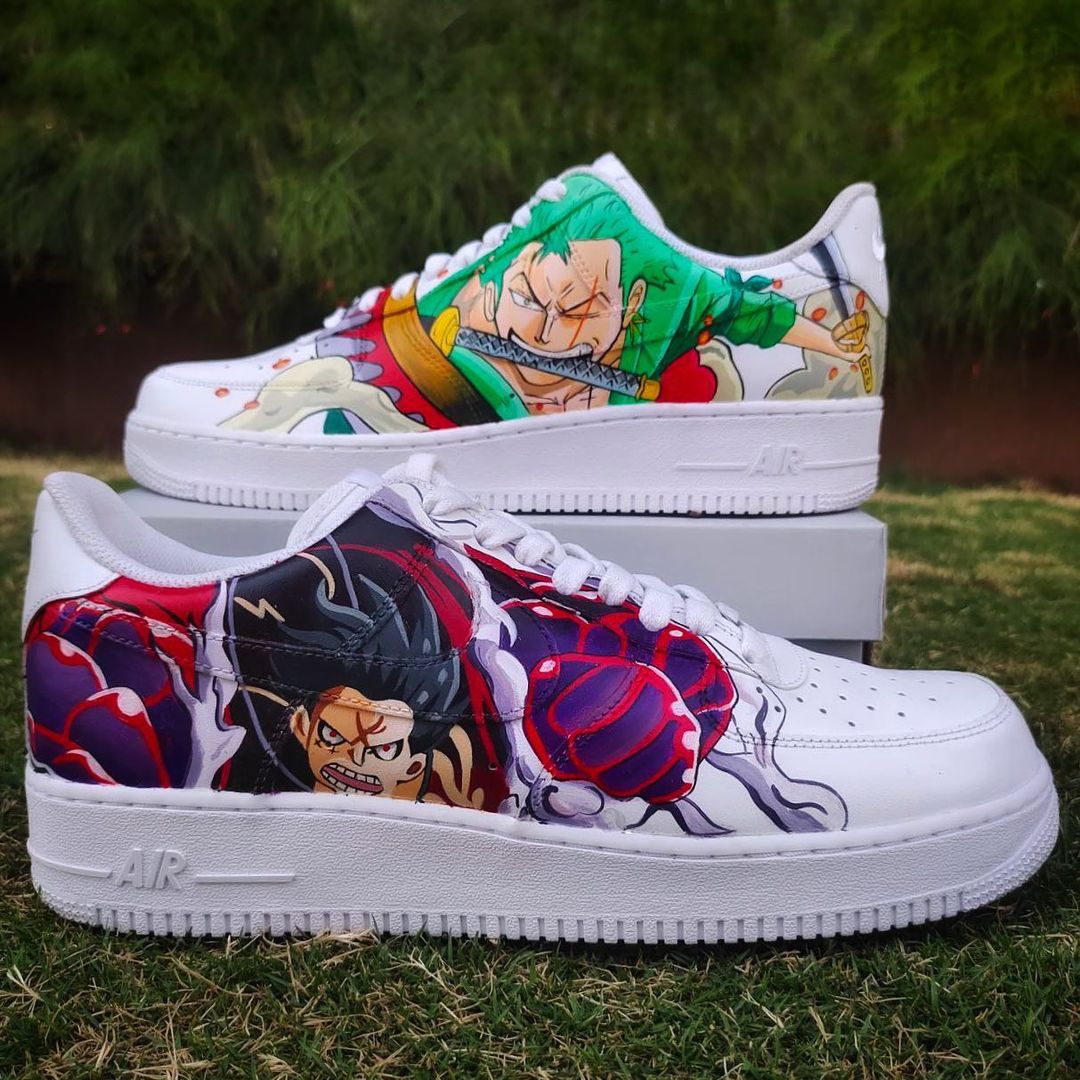 Nike Air Force 1 x Luffy x Zoro One piece