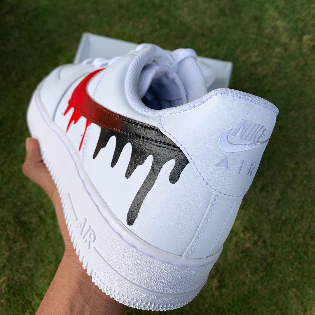Nike Air Force 1 x Red Black Drip