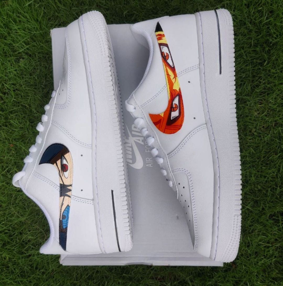 Nike Air Force1 x Naruto x Sasuke Swoosh