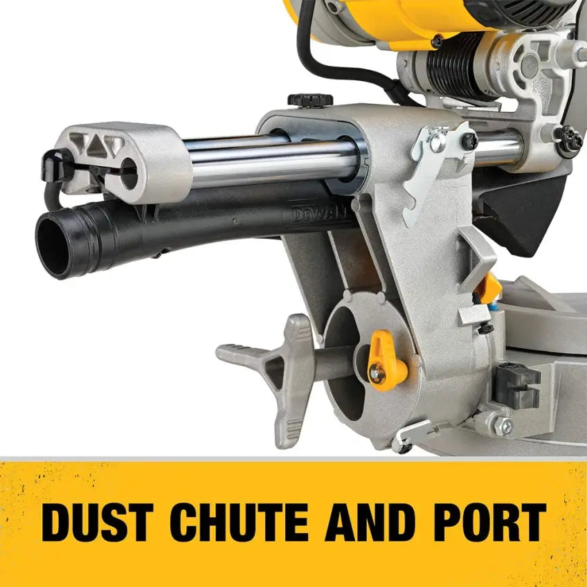 DEWALT DWS780 12-Zoll-Gehrungssäge mit doppelter Abschrägung für Verbundwerkstoffe (DWS780), Schwarz