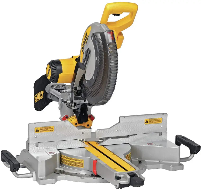 DEWALT DWS780 12-Zoll-Gehrungssäge mit doppelter Abschrägung für Verbundwerkstoffe (DWS780), Schwarz