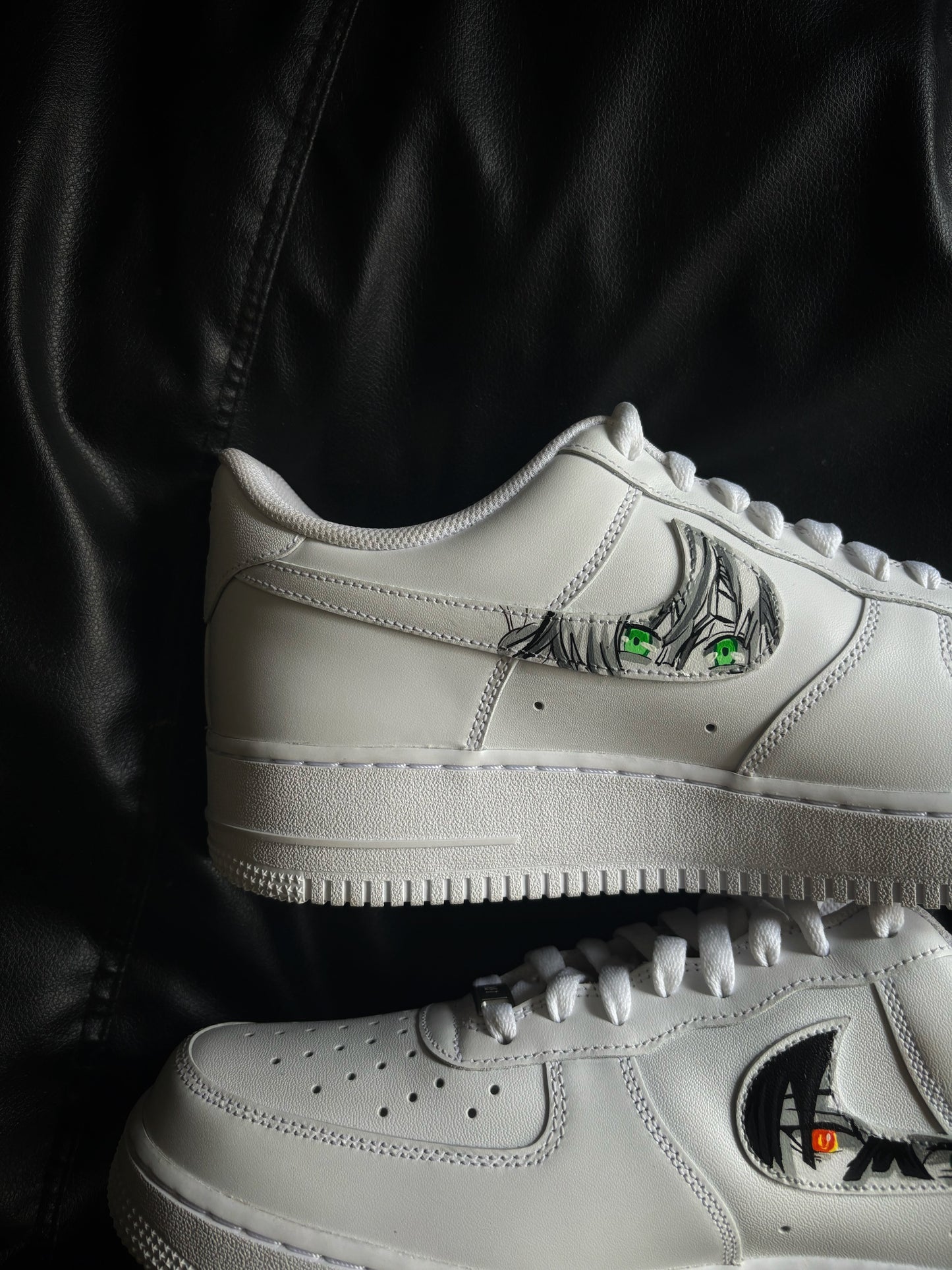 Nike Air Force 1 x Demon Slayer: Kimetsu no Yaiba (Kanroji × Iguro)