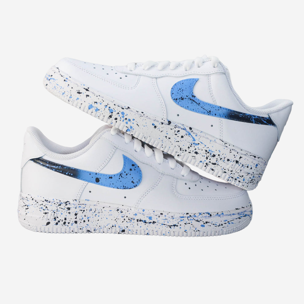 Nike Air Force 1 x Blue Gradient Splash