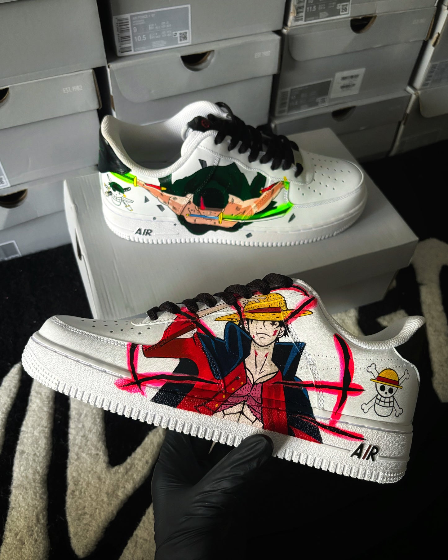 Nike Air Force 1 x Luffy x Zoro