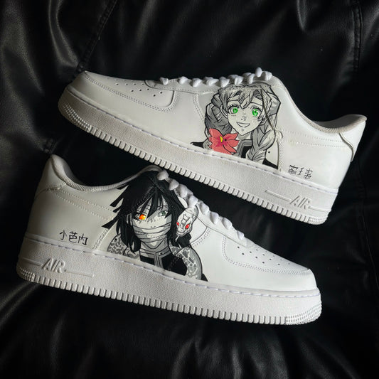 Nike Air Force 1 x Demon Slayer: Kimetsu no Yaiba (Kanroji × Iguro)