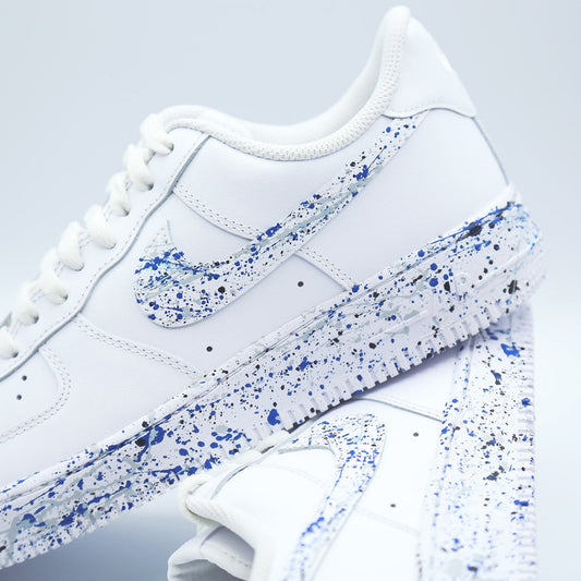 Nike Air Force 1 x Blue Splatter