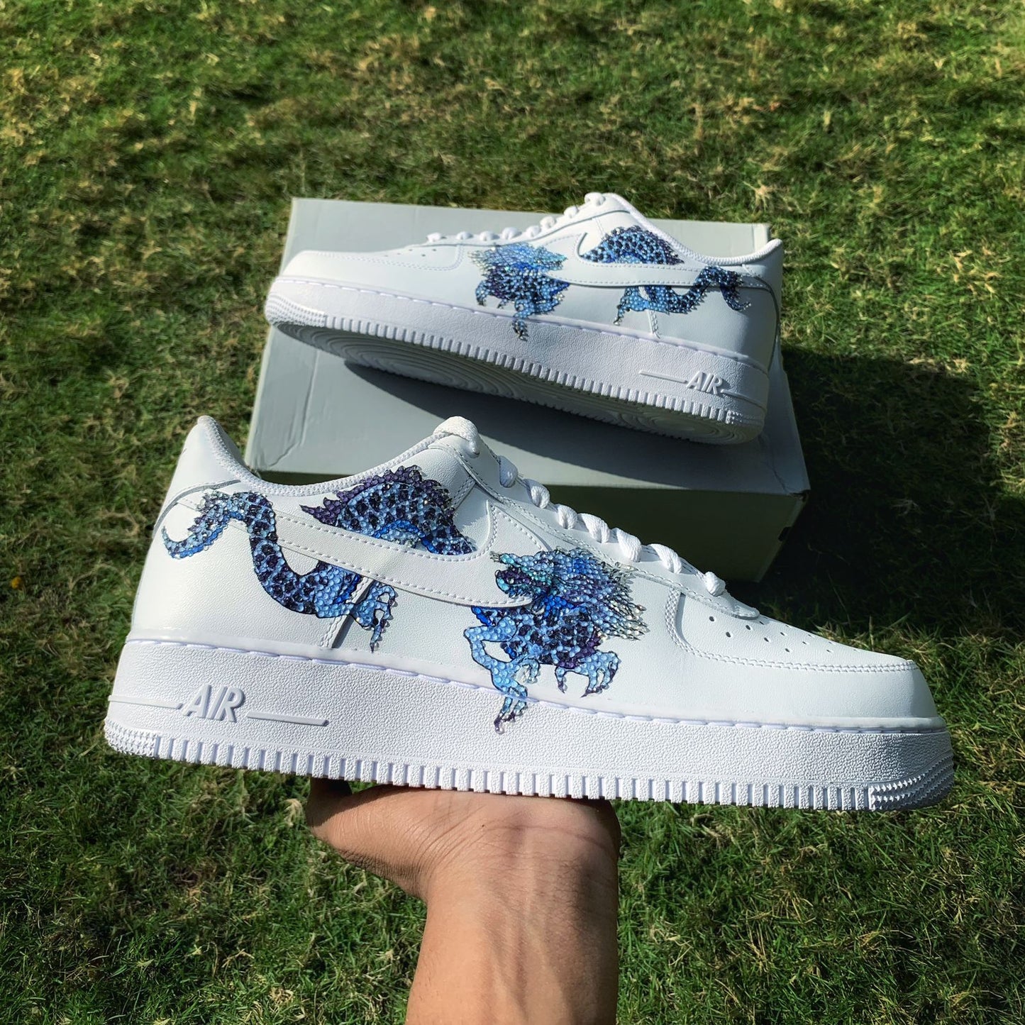 Nike Air Force 1 x Bling Sapphire Dragon