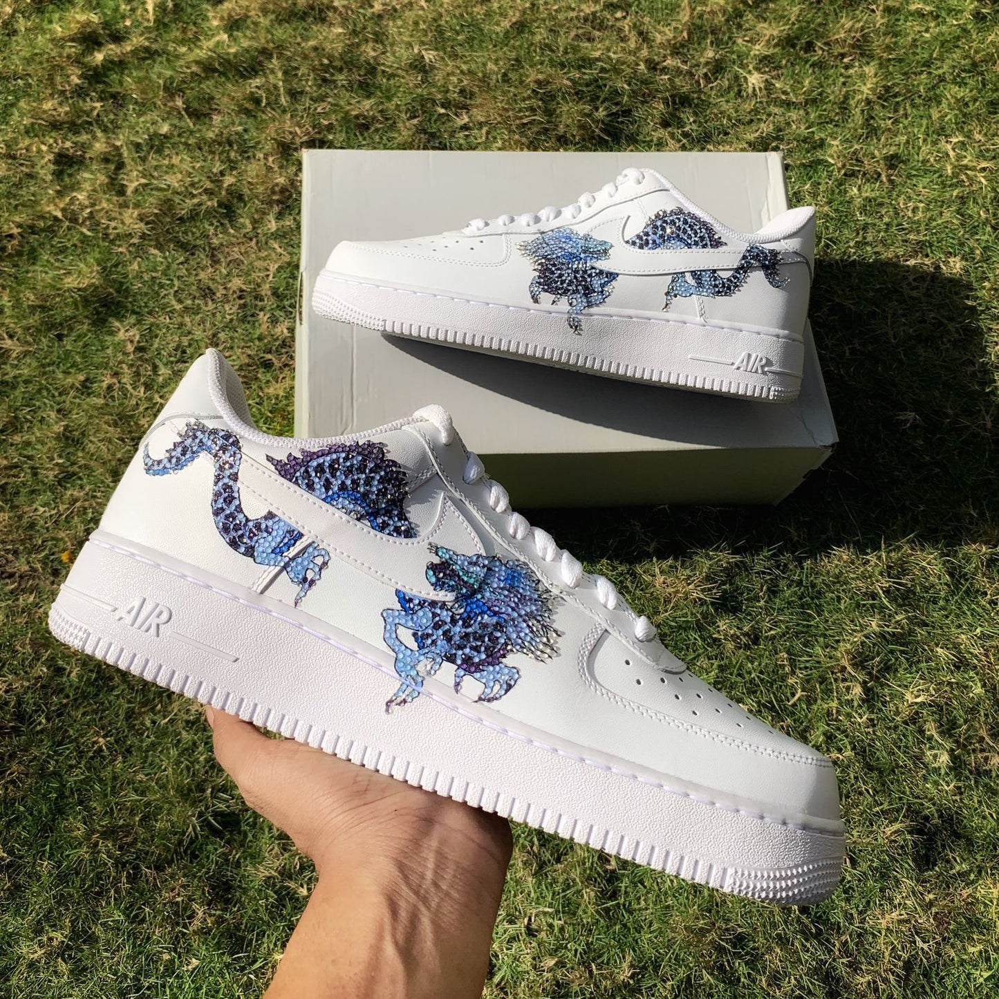 Nike Air Force 1 x Bling Sapphire Dragon