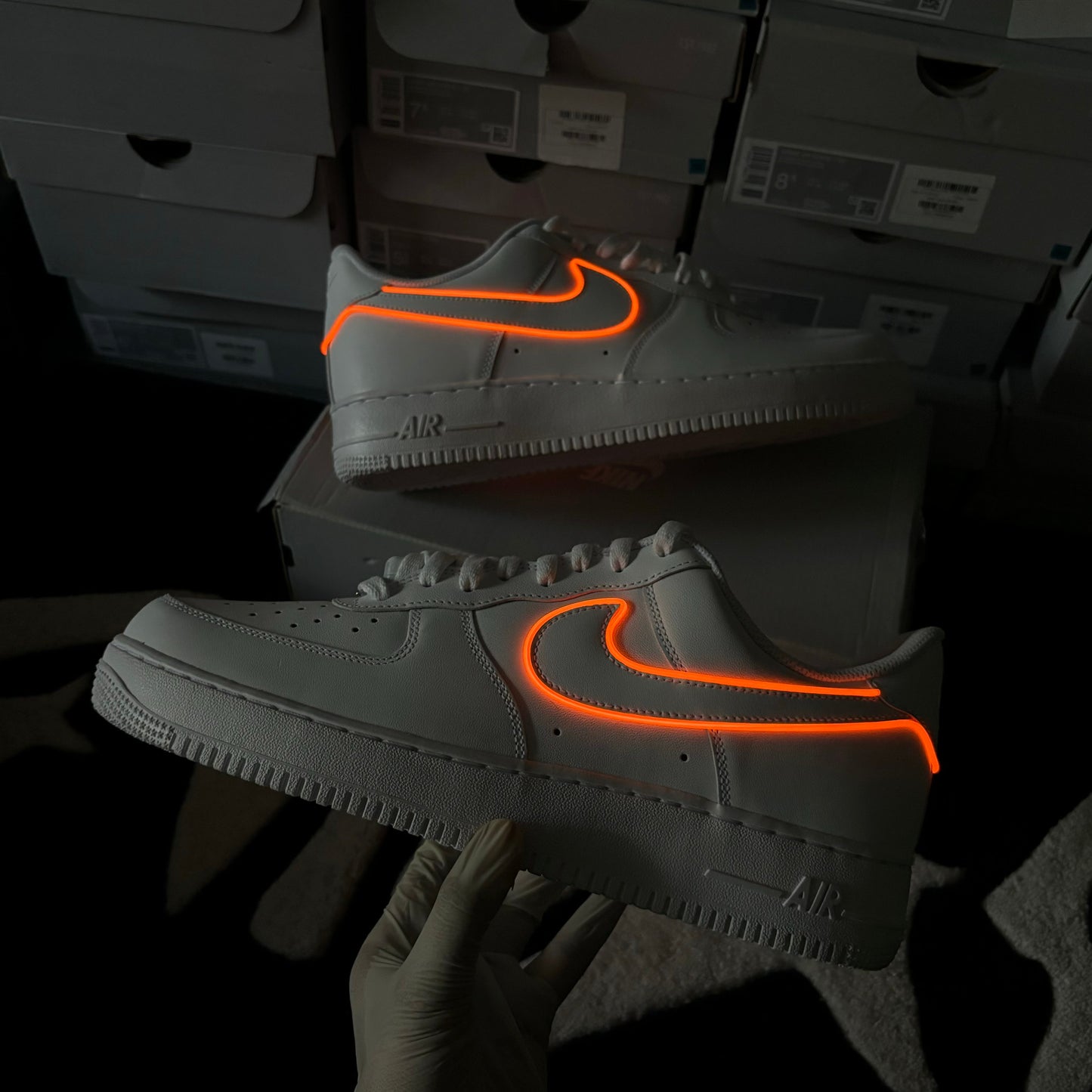 Nike Air Force 1 x Light Swoosh (orange)