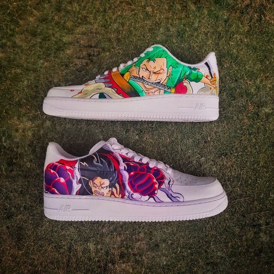 Nike Air Force 1 x Luffy x Zoro One piece