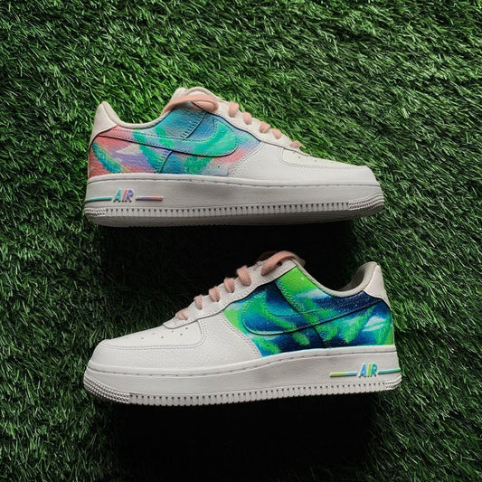 Nike Air Force 1 x Northern Lights Galaxy