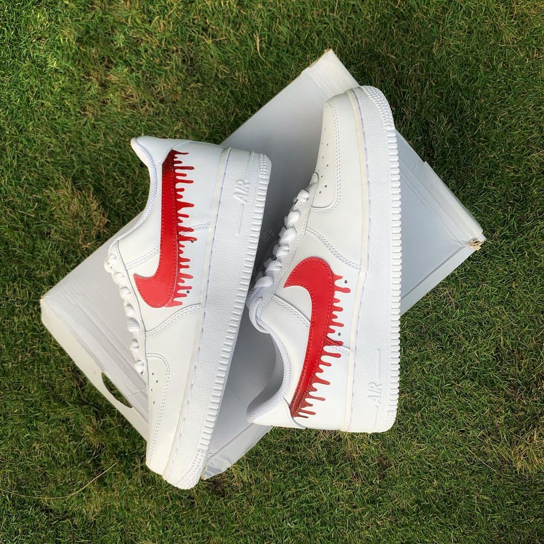 Nike Air Force 1 x Red Drip