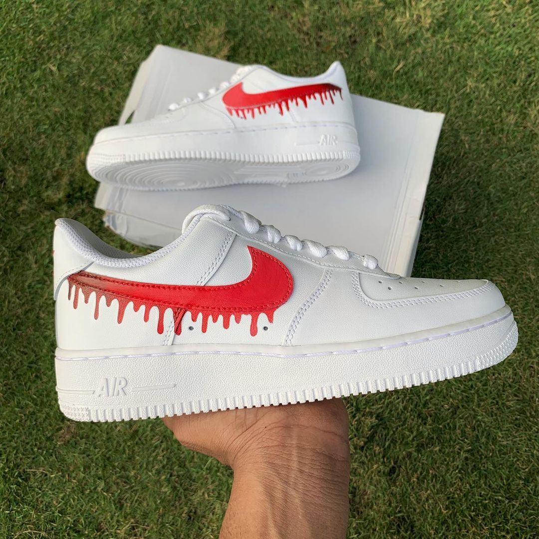 Nike Air Force 1 x Red Drip