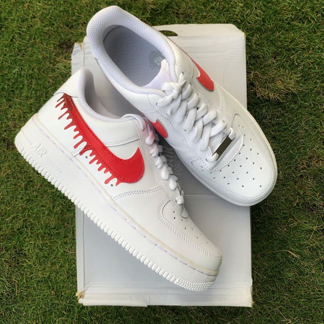 Nike Air Force 1 x Red Drip