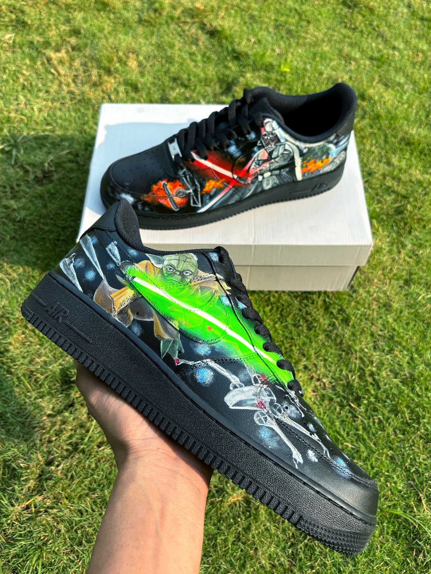 Nike Air Force 1 x Yoda x Darth Vader
