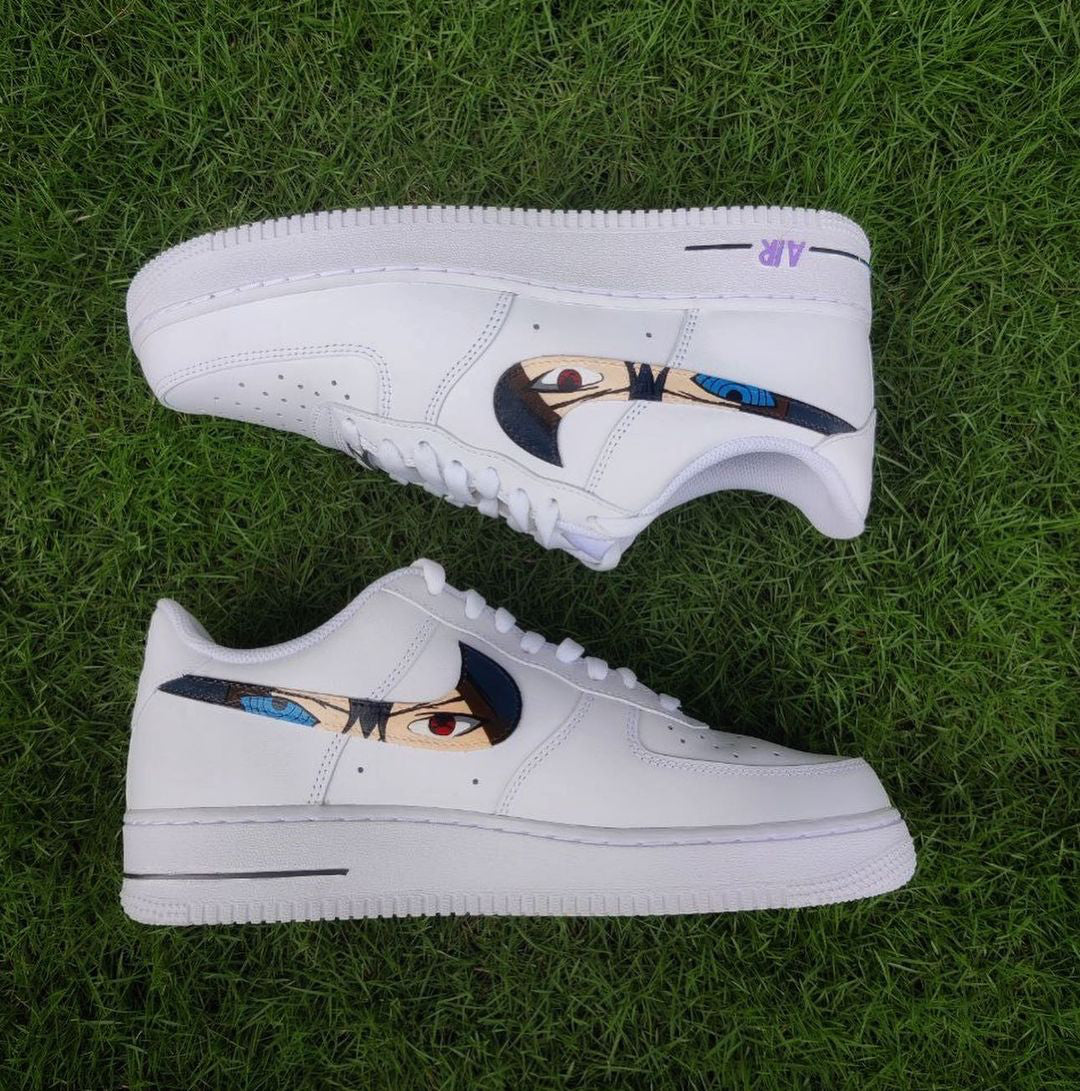 Nike Air Force1 x Naruto x Sasuke Swoosh